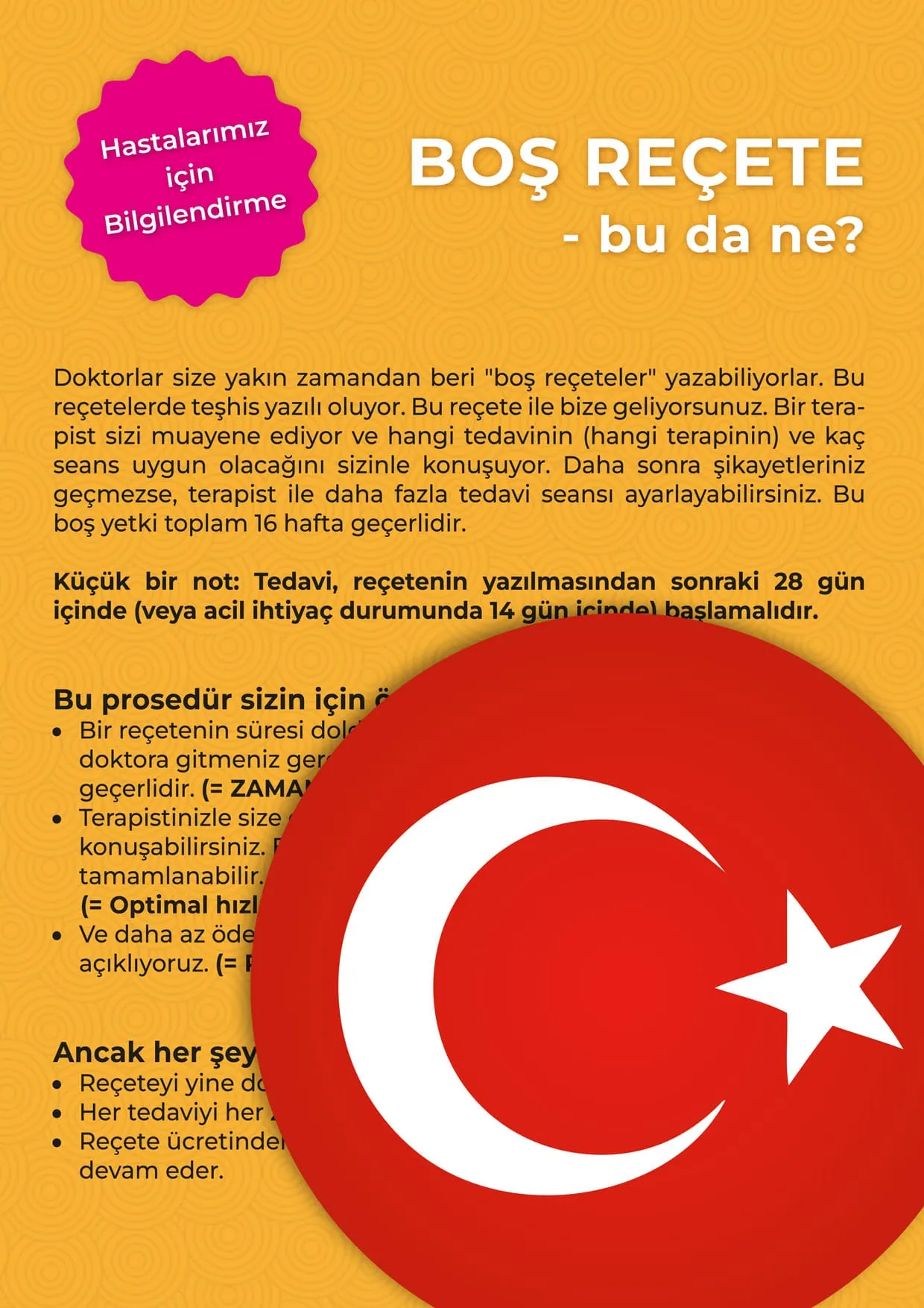 Blankoverordnung Fizyoterapi – Türkçe