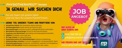 Stellenausschreibung Physiotherapeut