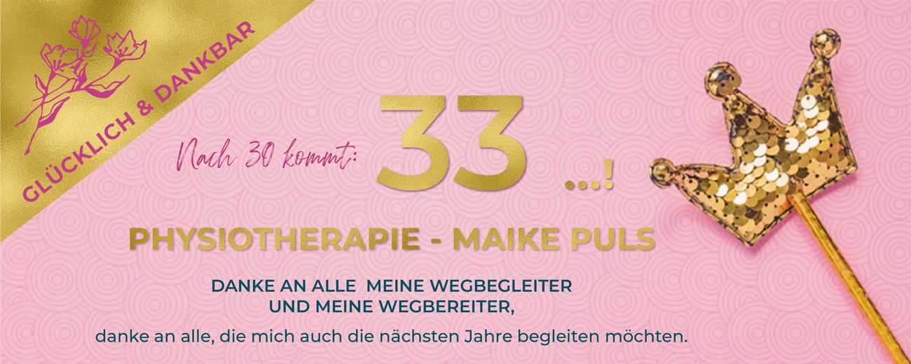 33 Jahre - Physiotherapie Hannover